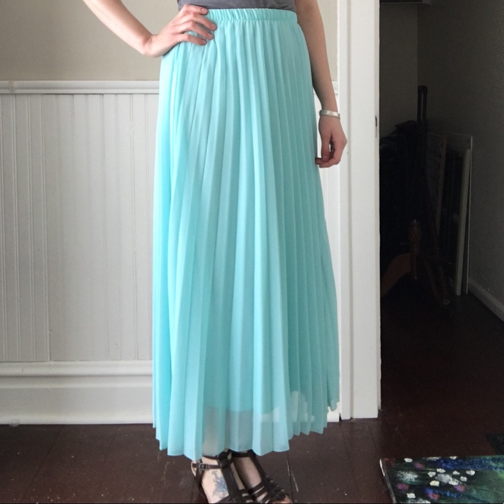 High waist maxi skirt